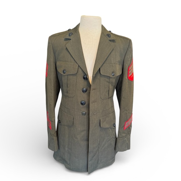 U.S. Military Other - USMC Vintage Vietnam Era Marine Corps Green Dress Uniform Jacket